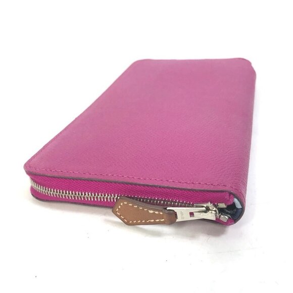 HERMES Long wallet Azap Long Silk-In Zip Around Long Wallet Epsom purple - Picture 7 of 13